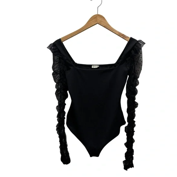 Intimately Free People Must Be Love Bodysuit Black - Picture 3 of 10